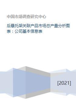 后悬托架关联产品市场总产量分析图表 公司基本信息表